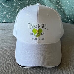 Disney inspired White / Navy Tinkerbell Baseball Cap
